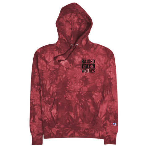 Raised By Wolves Unisex Champion tie-dye hoodie